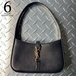 Saint Laurent Le 5 a 7 Mini Hobo in Black